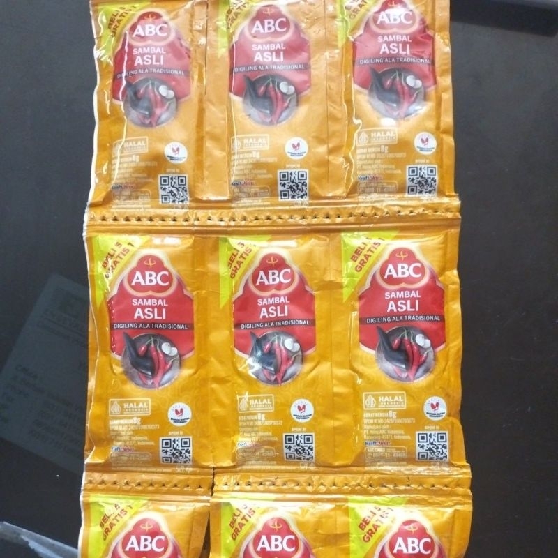 Jual Abc Saos Sambal Asli Sachet Pcs Shopee Indonesia