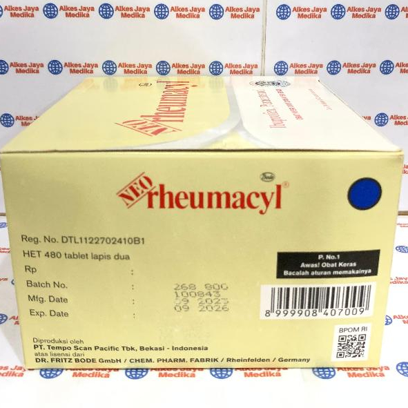 Jual Neo Rheumacyl Box Isi 24 Strip @ 20 Tablet - Obat Nyeri Otot ...