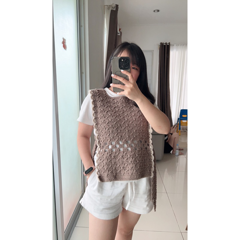 Jual Pola Crochet Pattern Thalia’s Vest Rompi | Shopee Indonesia