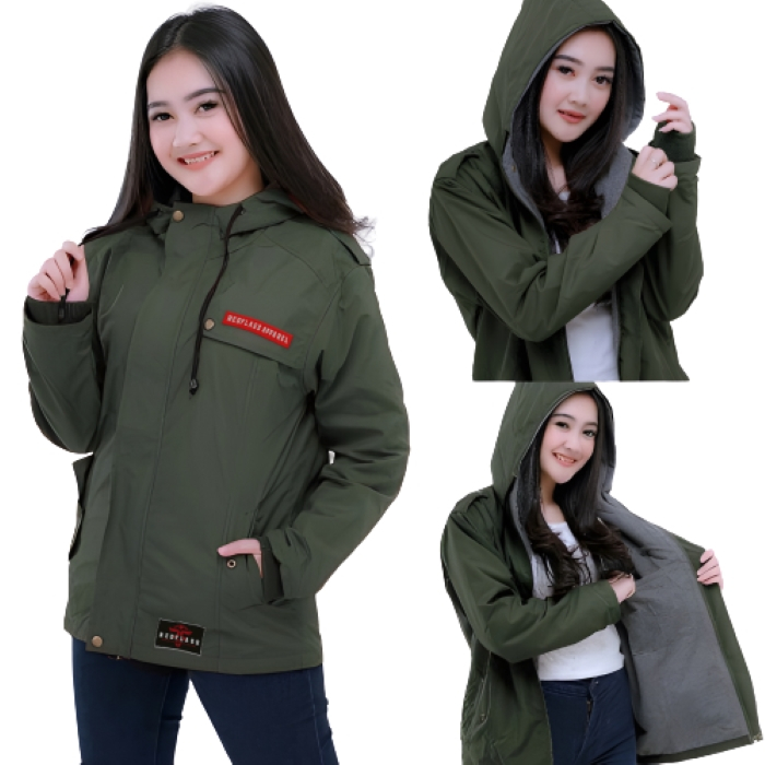 Jual Jaket Parasut Wanita Waterproof M L XL XXL Jaket Gunung / Wanita ...