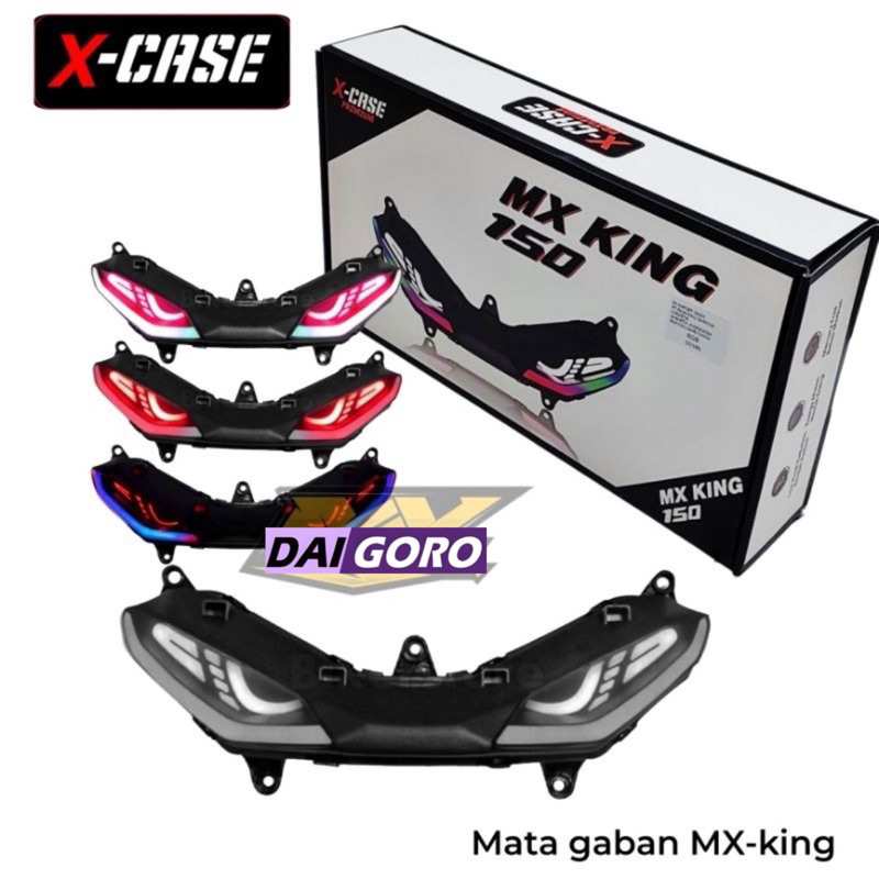 Jual Cover List Yamaha Mx King Multicolor RGB Lampu Depan Mata Gaban Mx King Mx 150 Led Alis Mx