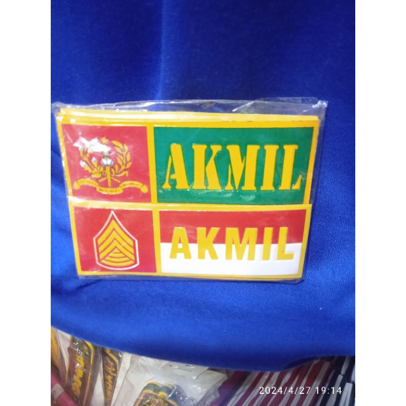 Jual STIKER PLAT AKMIL STIKER PLAT KELUARGA BESAR POLISI STIKER PLAT