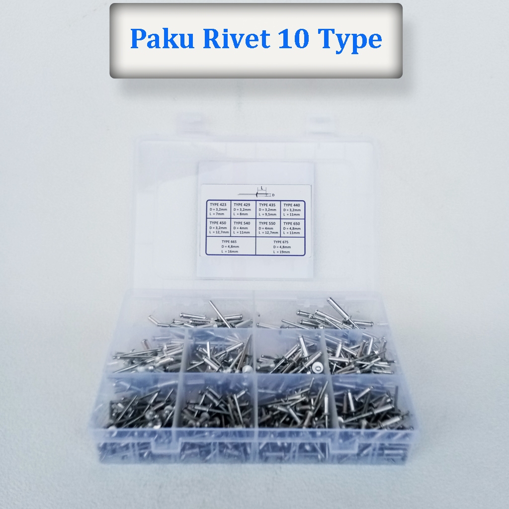 Jual Paket Paku Rivet 10 Type | Shopee Indonesia