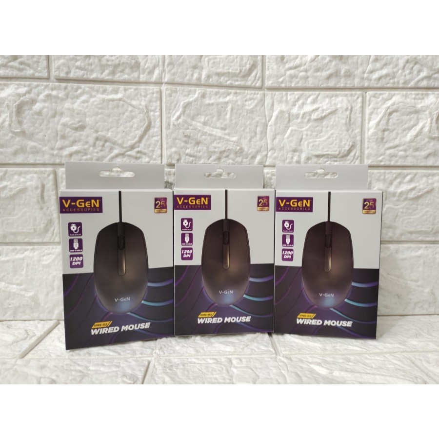 Jual Mouse V-Gen VMS-02 |Mouse kabel Vgen original | Shopee Indonesia