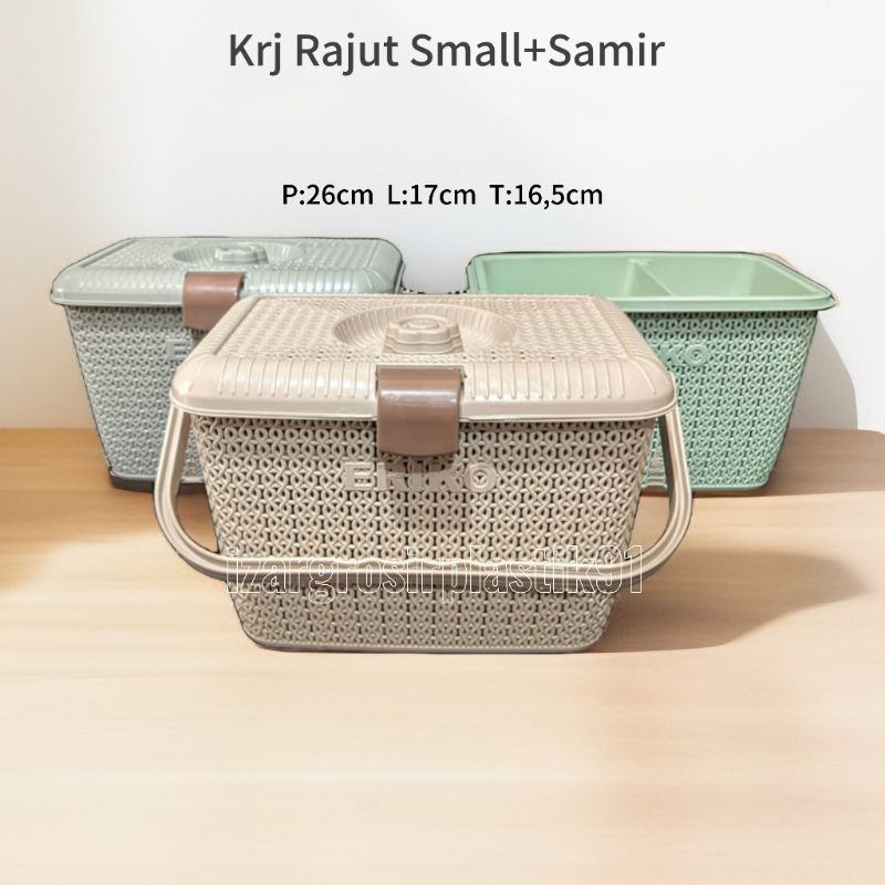 Jual Keranjang Rajut Small+Samir/Keranjang Hajatan Hamper Box hight ...