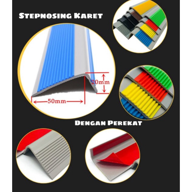 Jual Special Pr Lis Karet Pengaman Siku Tangga Anti Slip Step Nosing