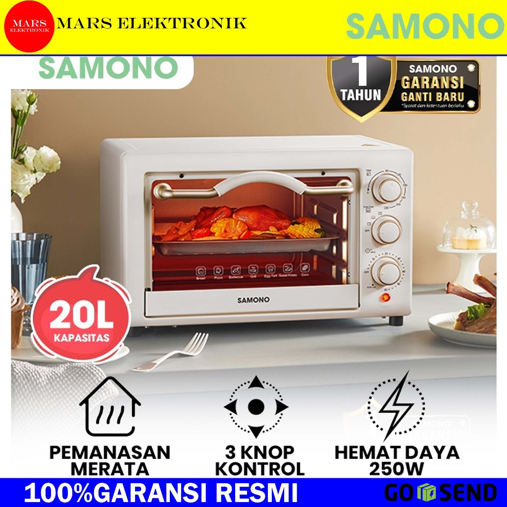 Jual SAMONO OVEN LISTRIK SW-EOW20 - 20 LITER - LOW WATT - OVEN SAMONO ...