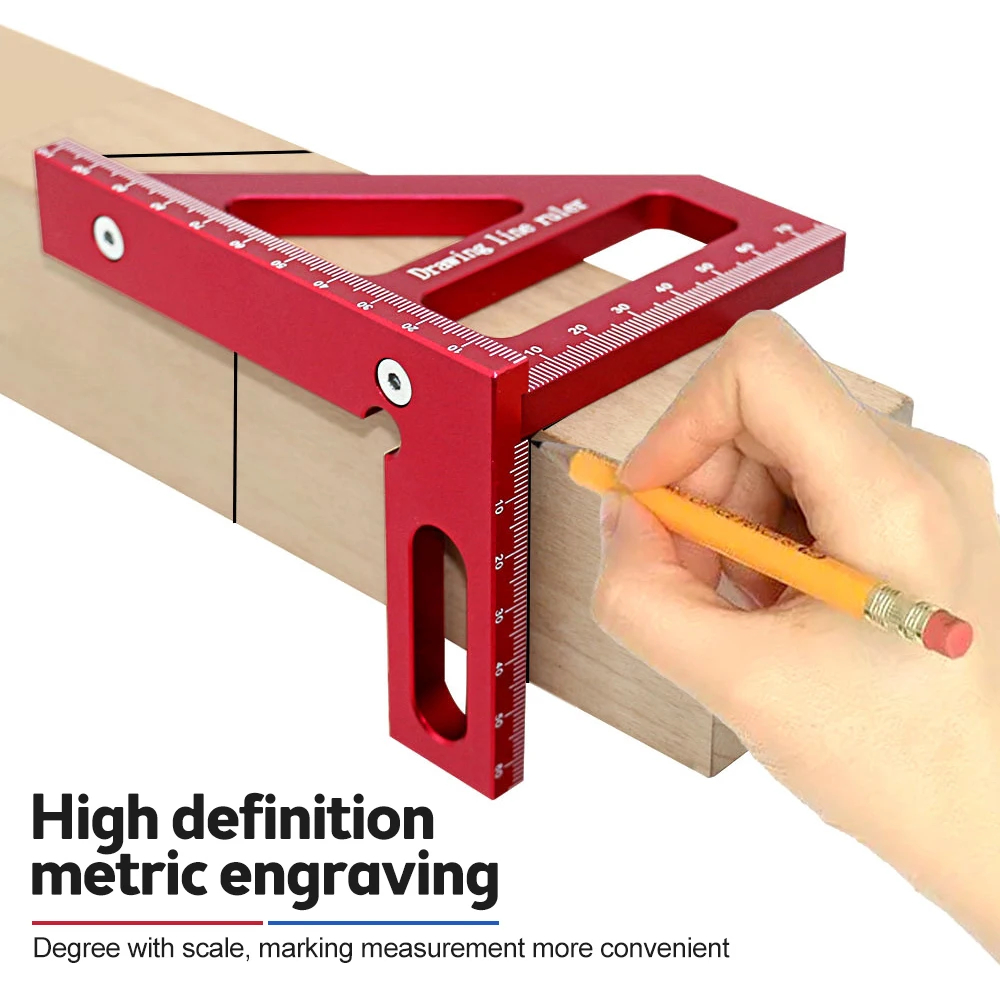 Jual Siku Multi Angle Ruler Penggaris Segitiga Woodworking Square TO992 ...