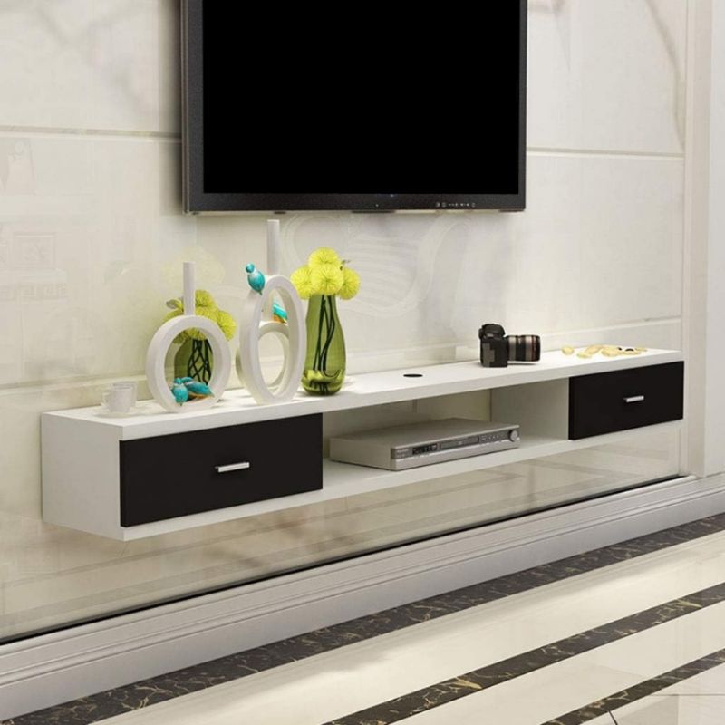 Jual RDT0002 Rak Tv Dinding Minimalis 140x20x15 cm Tempat Penyimpanan ...