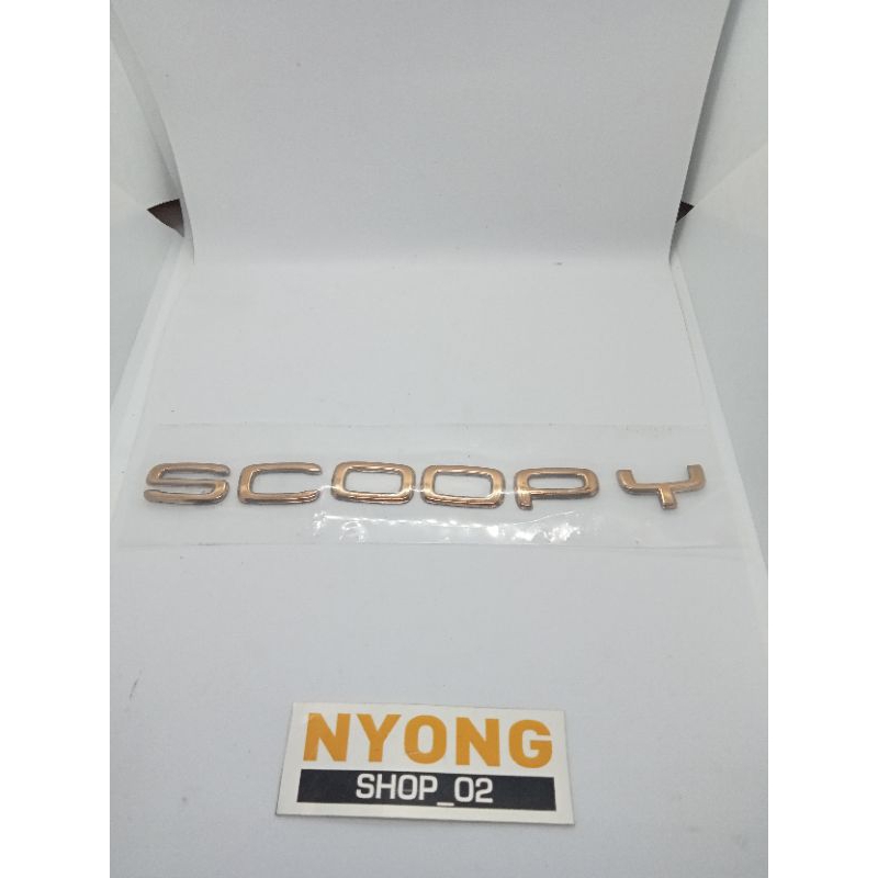 Jual Emblem Logo Honda New Scoopy K F Original Warna Gold