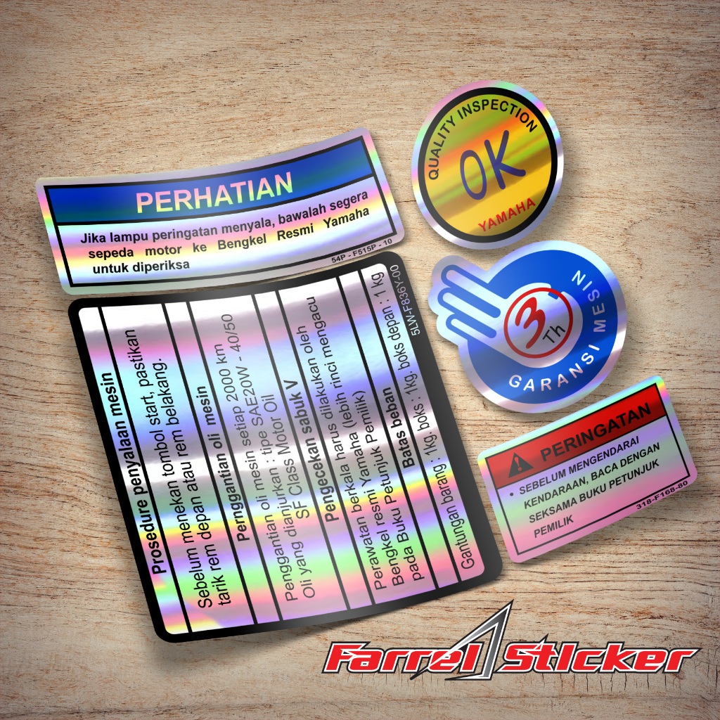 Jual STIKER WARNING YAMAHA MIO SPORTY STIKER PROSEDUR MIO SOUL XRIDE ...