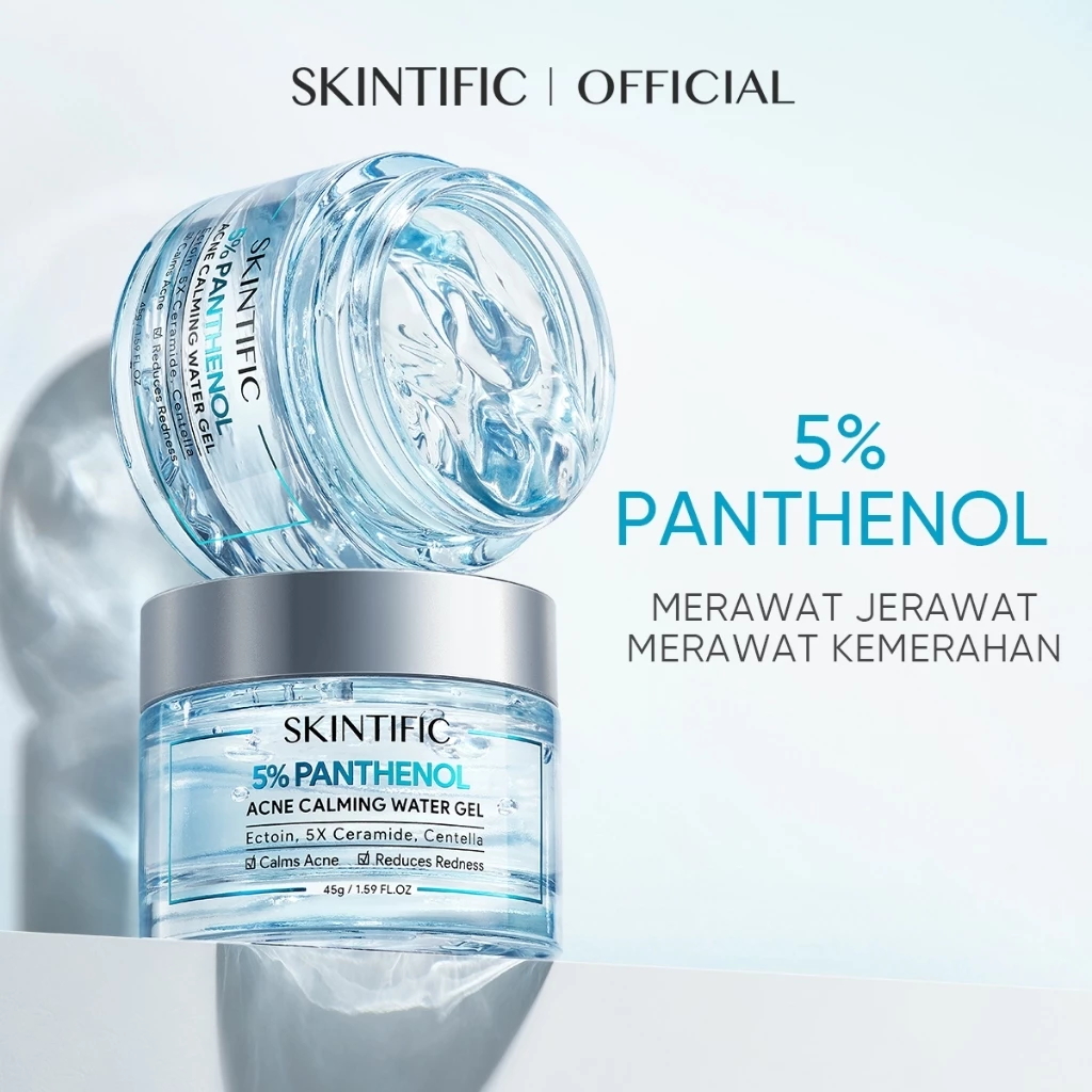 Pratinjau SKINTIFIC - 5% Panthenol Acne Calming Water Gel 45g