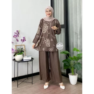 Dianputri - One set Wanita Rayon Busui Resleting Depan | Setelan Wanita Kekinian | Stelan wanita Terbaru