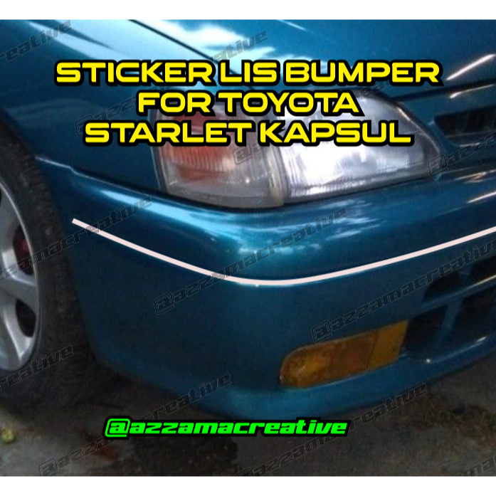 Jual Stiker List Bumper For Toyota Starlet Kapsul | Shopee Indonesia