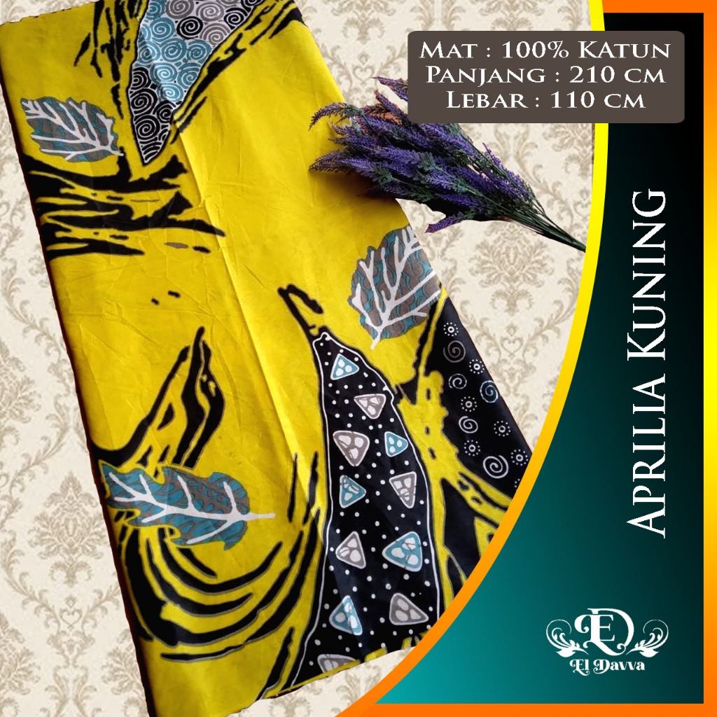 Jual Kain Batik Fashion Warna Kuning | Shopee Indonesia