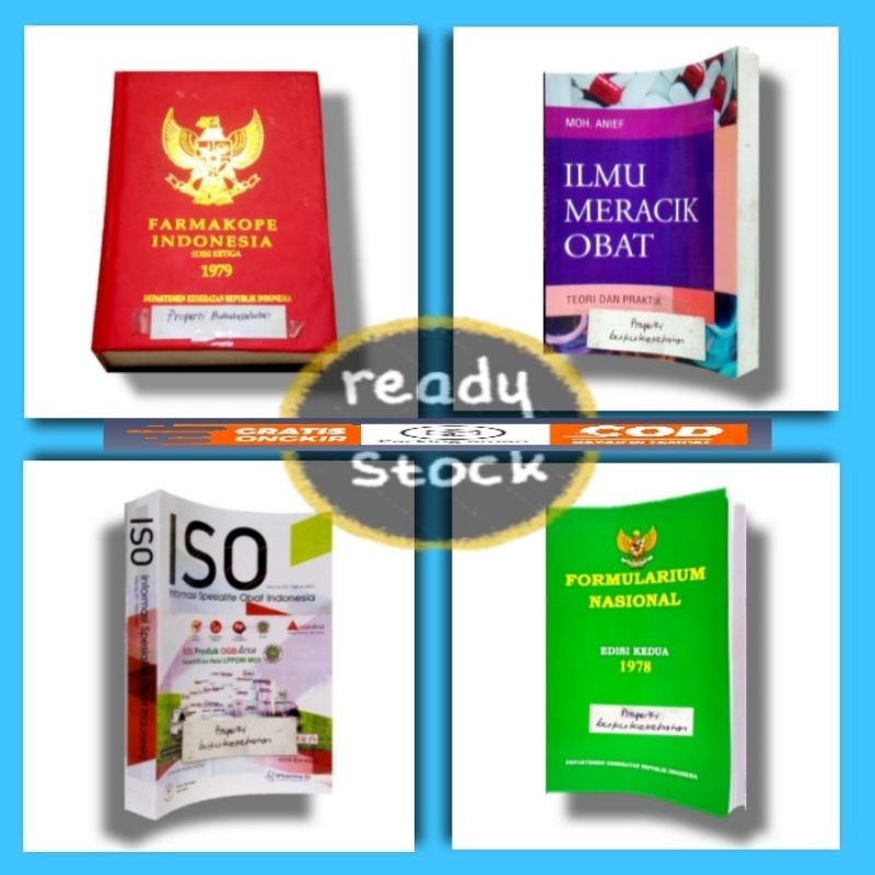 Jual PAKET 4 BUKU FARMASI ( FI 3 , FORNAS, IMO, ISO) : Farmakope 3( FI ...