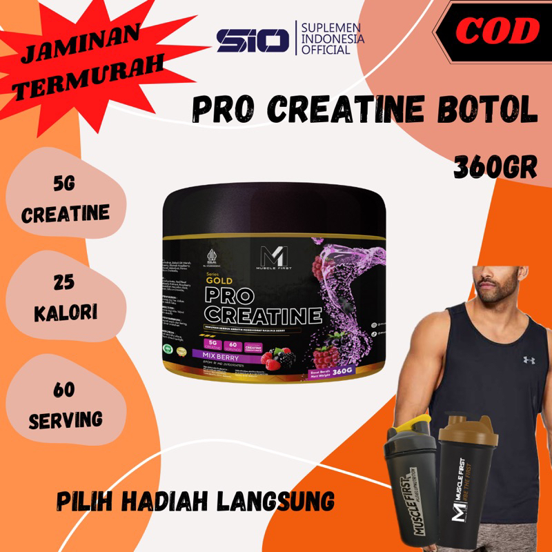 Jual M1 MUSCLE FIRST PRO CREATINE 360GR 60 Serving Gold Series Creatine ...