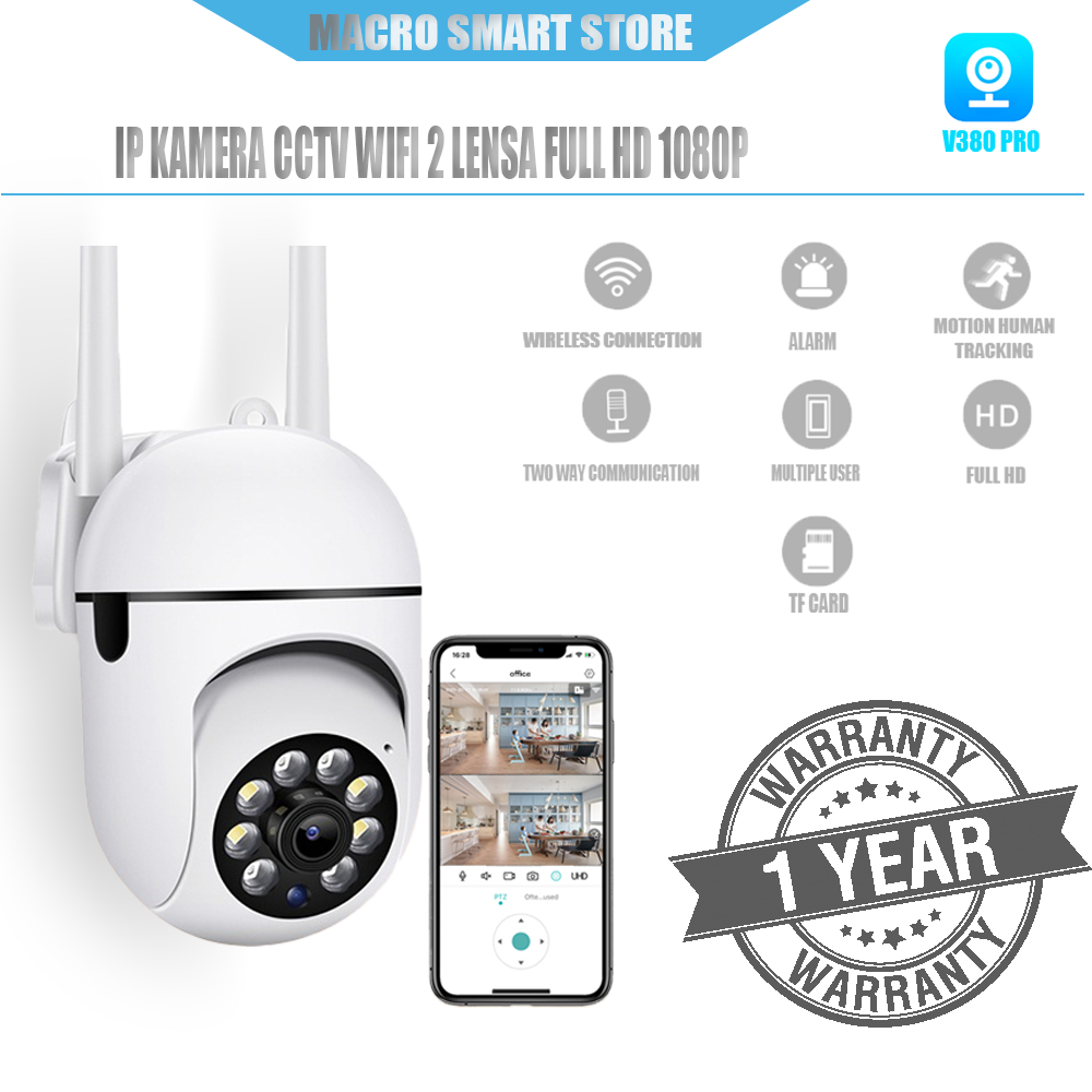 Jual CCTV Outdoor V380 WIFI Antena PTZ Mini IP Camera