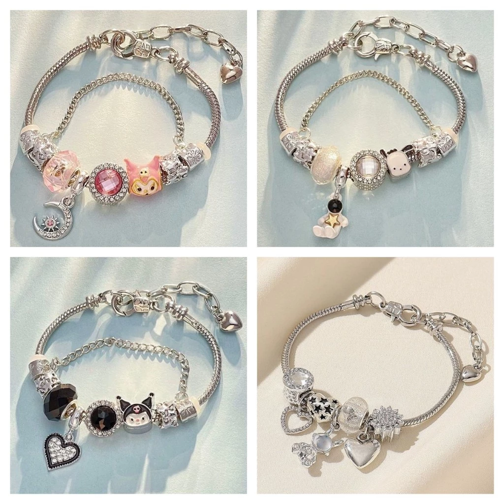 Gelang gamora charms terbaru serut titanium steel model korea anti karat/premium gelang