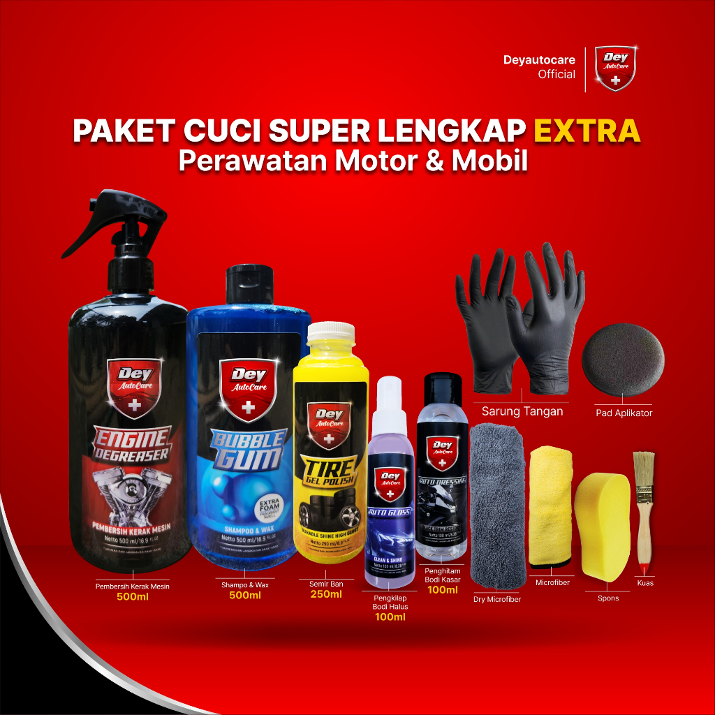 Jual Paket Cuci Super Lengkap Extra By Dey AutoCare Paket Perawatan ...