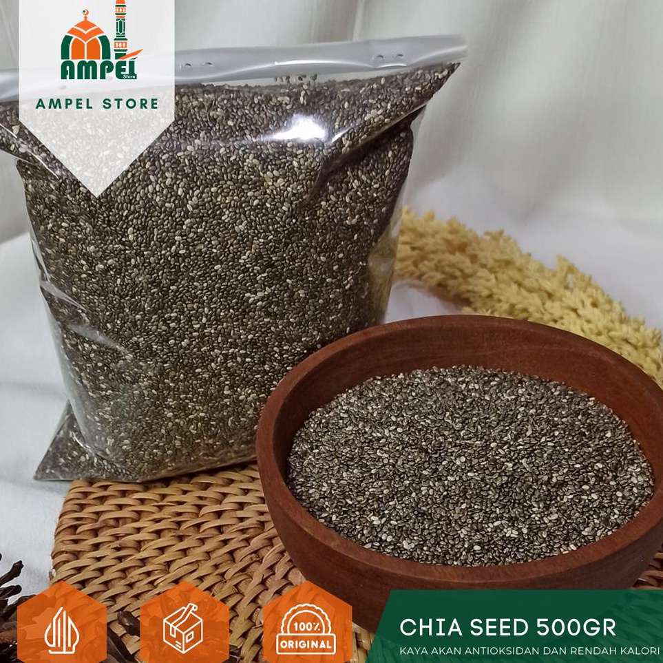 Jual Check Here Black Chia Seed Organic 5gr dari Mexico Kaya Omega 3 ...