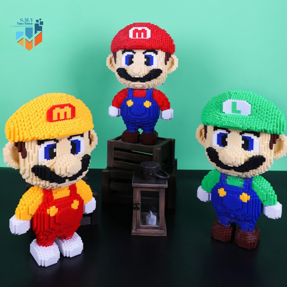 Jual ART A3O SMY Nano Blocks SUPER MARIO BROS Medium 3D Model Mainan ...