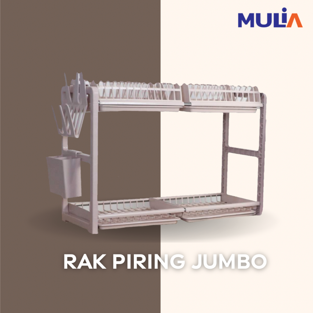 Jual Rak Piring Jumbo Plastik 2 susun Fawsline / Rak piring Jumbo ...