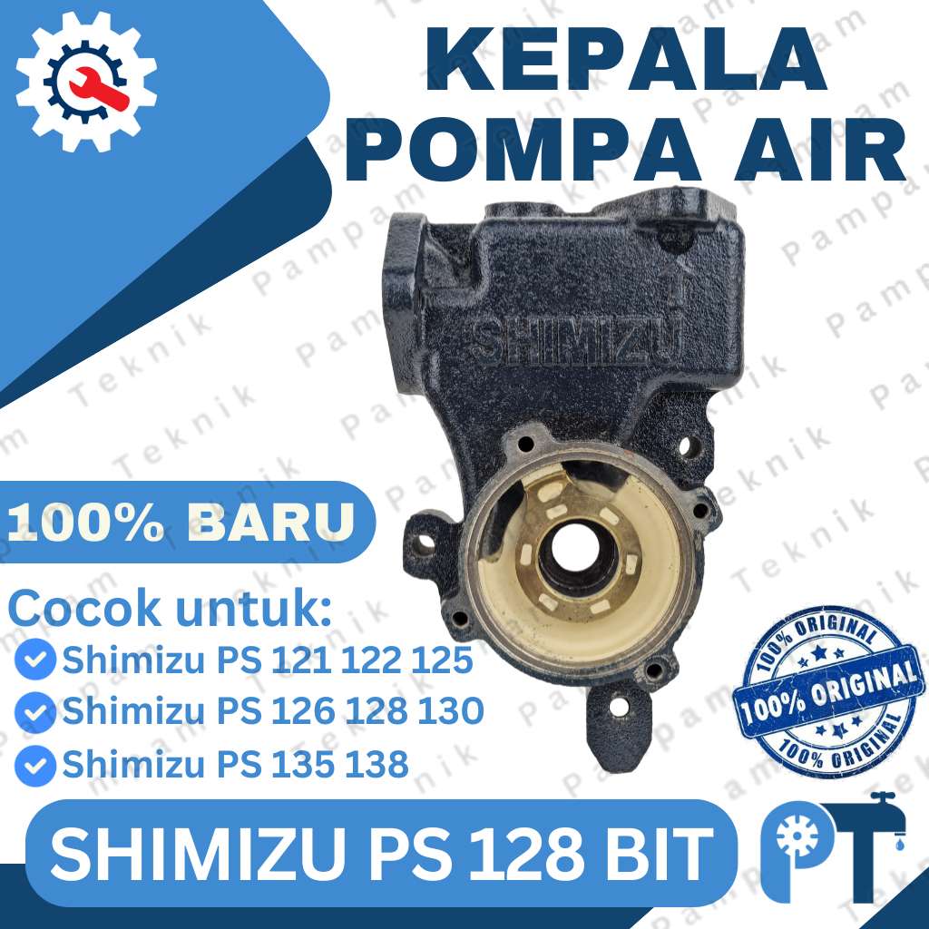 Jual GENUINE PART - KEPALA POMPA SHIMIZU 128 - HEAD PUMP PS 128 BIT ...