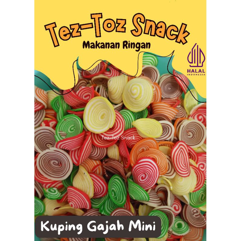 Jual Tez-Toz Cemilan Enak 100% KUPING GAJAH MINI Manis, Renyah, Lezat ...