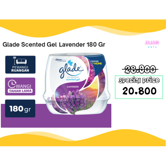 Jual Glade Scented Gel Lavender 180 Gram Shopee Indonesia