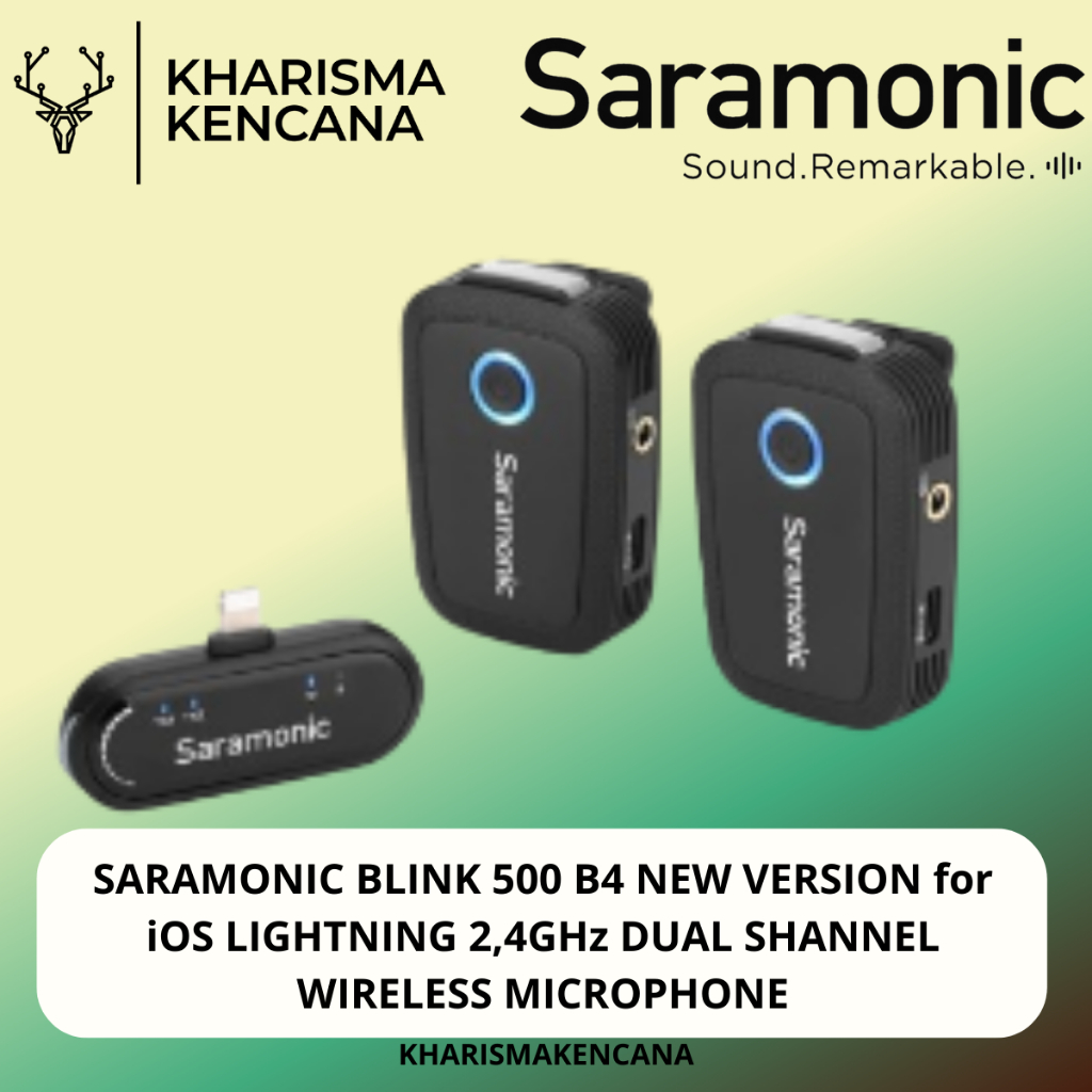 Jual Saramonic Blink 500 B4 New Version For Ios Lightning 2 4ghz Dual