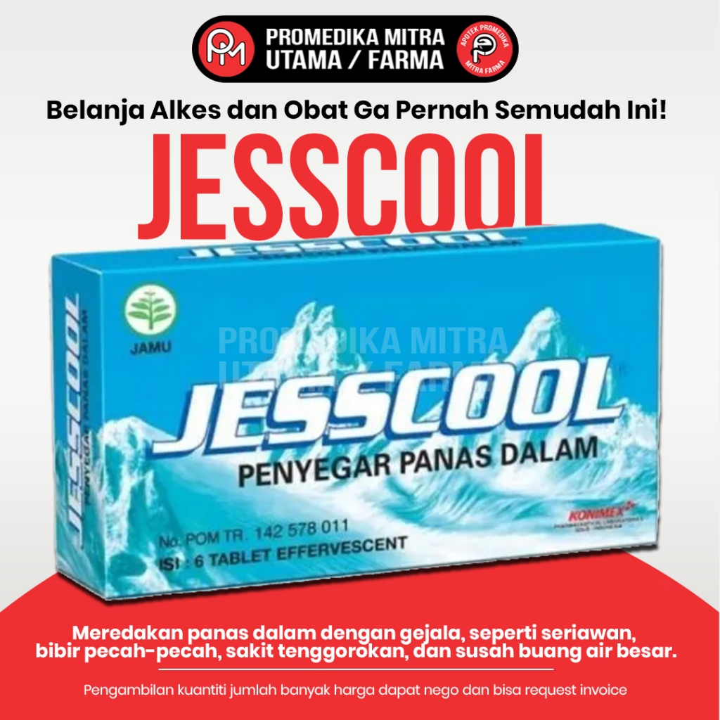 Jual JESSCOOL PENYEGAR PANAS DALAM | BOX ISI 6 TABLET EFFERVESCENT ...