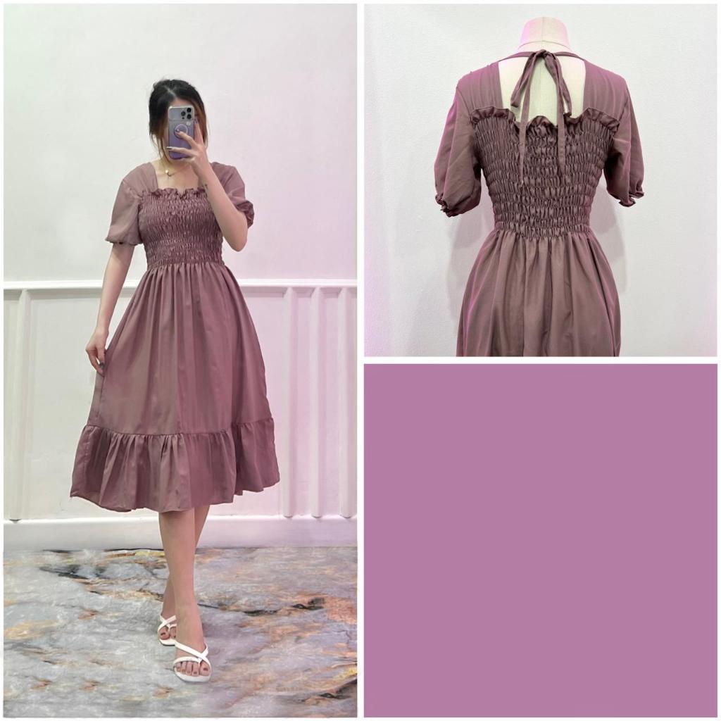Jual RD FASHION - SMOCKED DRESS / Gaun musim panas kasual baru Lengan ...