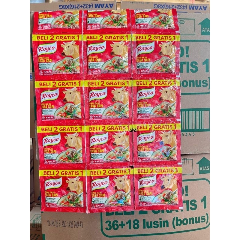 Jual Royco & Masako Ayam / Sapi rentengan 12 sachet | rentengan jatim ...