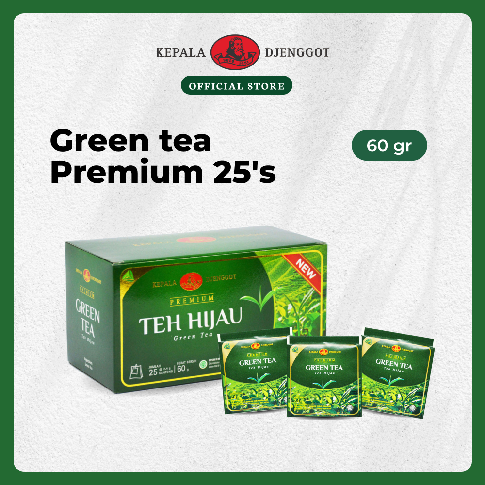 Jual Kepala Djenggot Green Tea Premium 25s 60 Gr Teh Hijau Premium