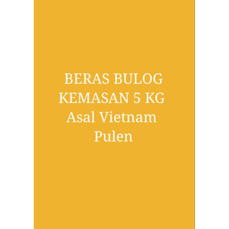 Jual Beras Bulog Kemasan 5 kg Beras Putih Favorit Pontianak Beras Pulen