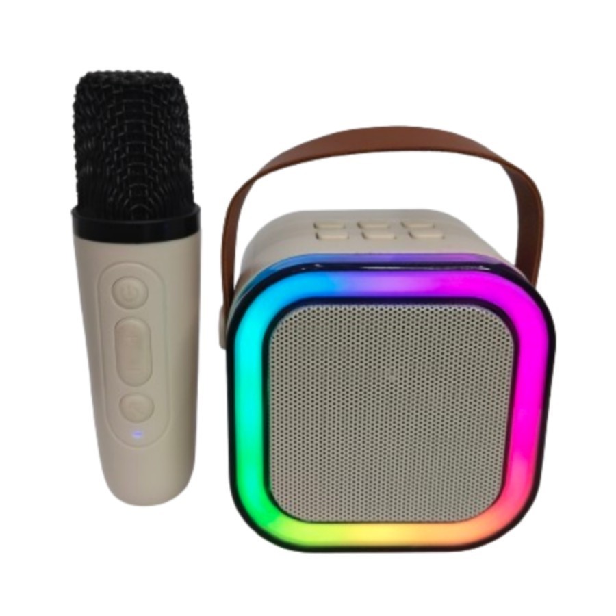 Jual Speaker Bluetooth Mini Karaoke K12 Free 1 Mic Wireless led Disco ...