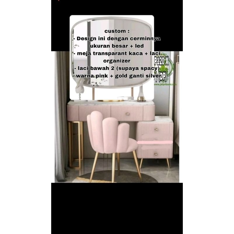 Jual MEJA RIAS MINIMALIS CUSTOM | Shopee Indonesia