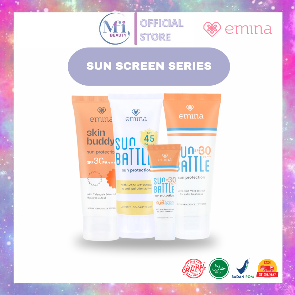 Jual MFI EMINA SUNSCREEN SERIES SUN BATTLE SPF 30 PA+++ SUN