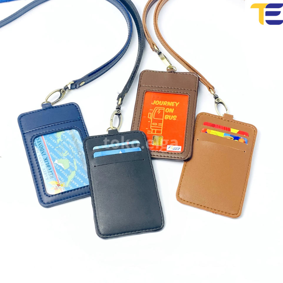 Jual Id Card Holder Kulit Name Tag Kulit Card Holder Termurah | Shopee ...