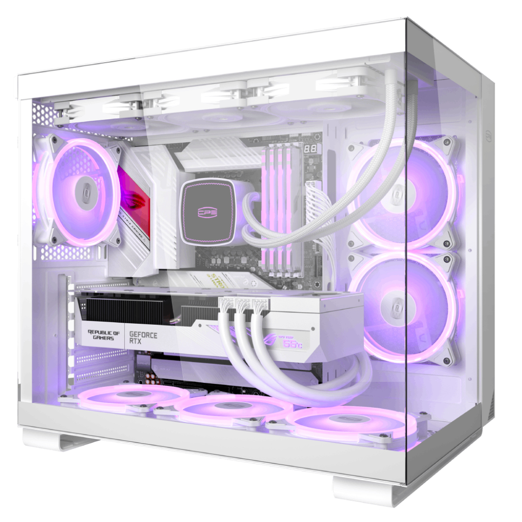 Jual Casing Pc Gaming Pccooler C T Argb White Free Fan Argb Type C Shopee Indonesia