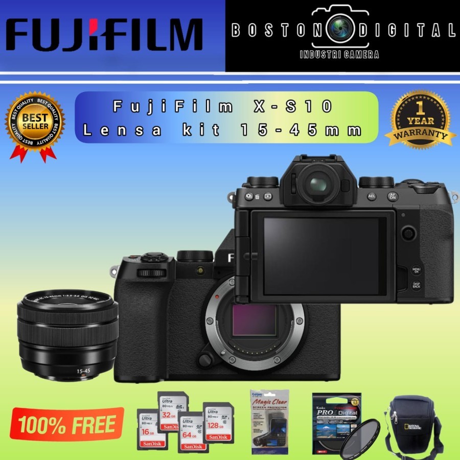 Jual FUJIFILM XS10 KIT 1545MM / CAMERA FUJIFILM XS10 KIT 1545MM Shopee Indonesia