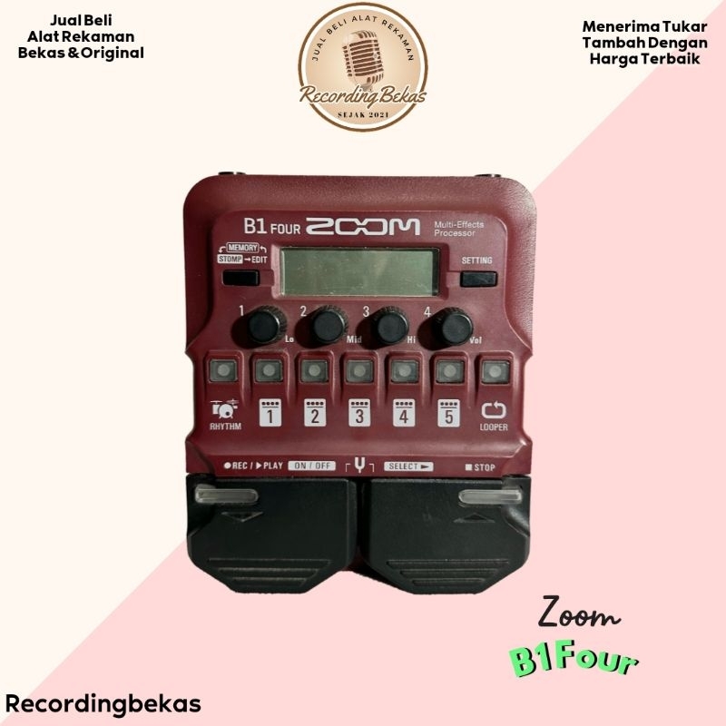 Jual Efek Zoom B1 FOUR Bass Multi-effects Processor | Shopee Indonesia