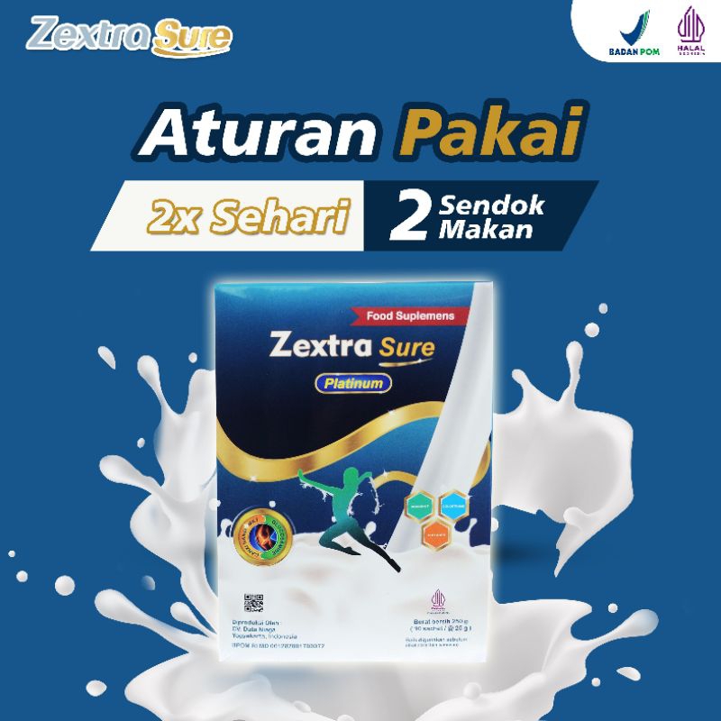Jual Paket 2 box zextra sure original susu terbaik mengobati