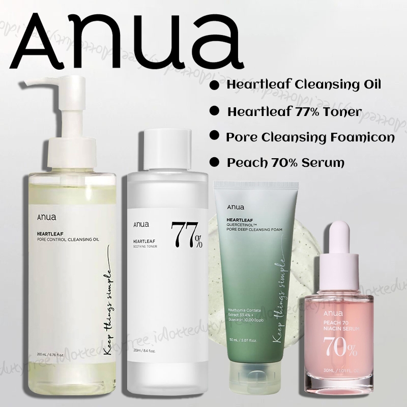 Jual ANUA Heartleaf 77 Soothing Toner 250ml/ANUA Heartleaf Pore Control Cleansing Oil 200ml