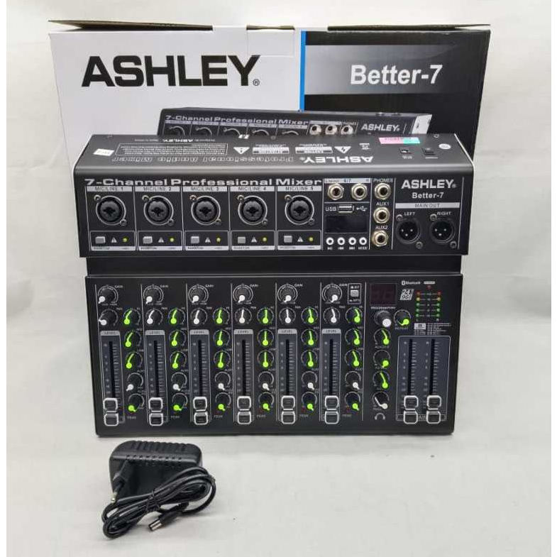 Jual mixer ashley better7 mixer audio ashley 7 channel 5 mono 2 stereo ...