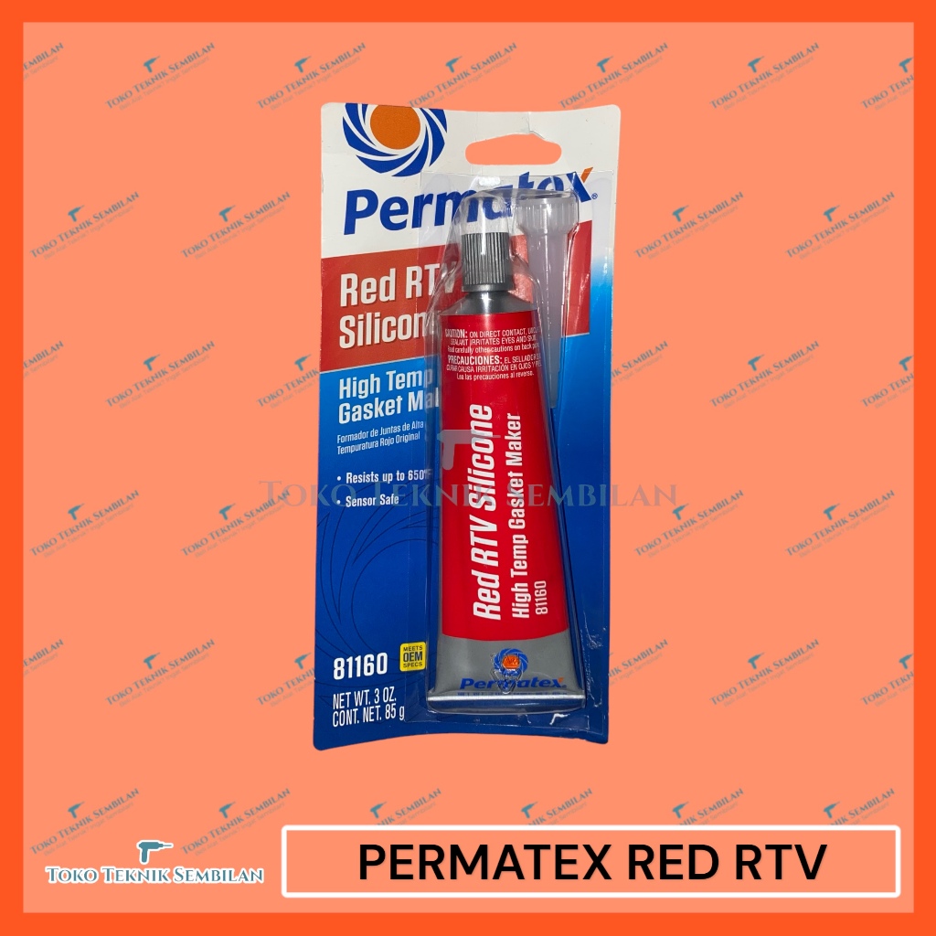 Jual PERMATEX MERAH/PERMATEX RED/PERMATEX RED RTV HIGH TEMP/LEM GASKET ...