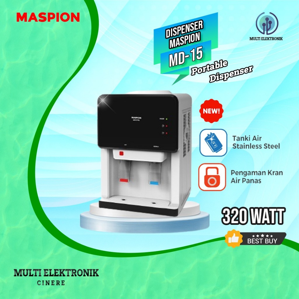 Jual Dispenser Portable Maspion MD-15 PAS - Panas dan Normal | Shopee ...