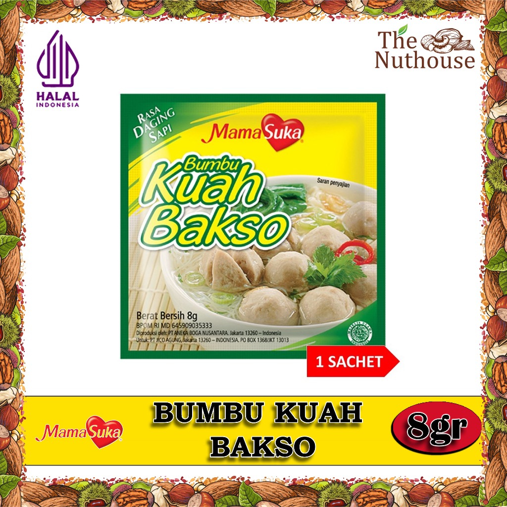 Jual Mamasuka 8gr Sachet Bumbu Kaldu Kuah Bakso Rasa Daging Sapi [halal