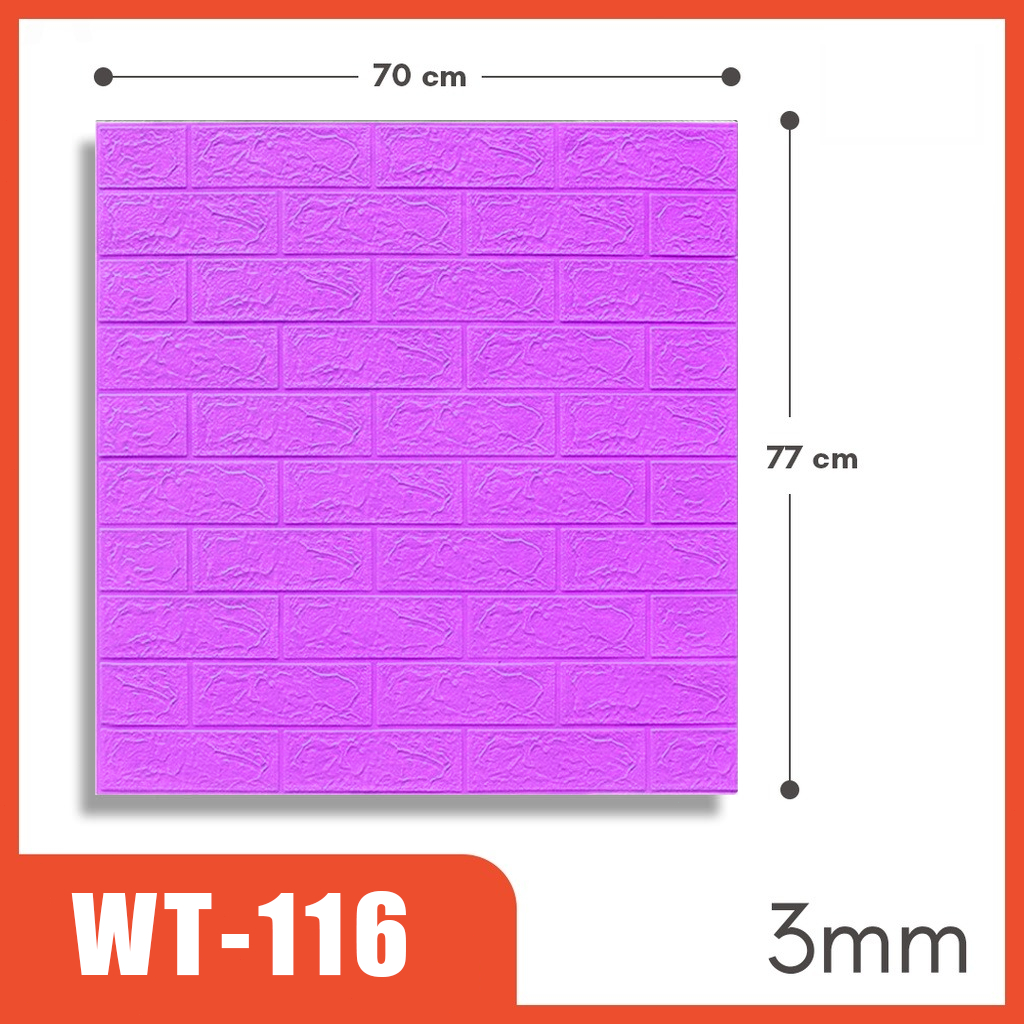 Jual Wallpaper Dinding 3D Foam Stiker Dinding / wallfoam 3d 70x77cm